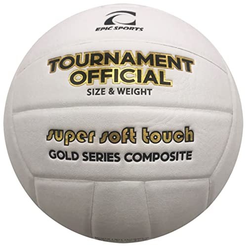 Epic Gold Series Tournament Official Game White/Gold White/Yellow Volleyball Official Size