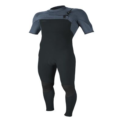 O Neill Hyperfreak 2mm Chest Zip SS Fullsuit HH8-Gunmetal-CadetBlue MT