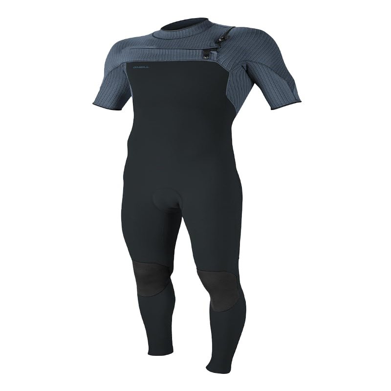 O Neill Hyperfreak 2mm Chest Zip SS Fullsuit HH8-Gunmetal-CadetBlue MT
