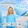 INGEAR Girls Long Sleeve Rash Guard Swim Shirt Outdoor Sports Shirt Lightweight Athletic Tee Protective Quick Dry (Blue Mist, X-Small) view 3