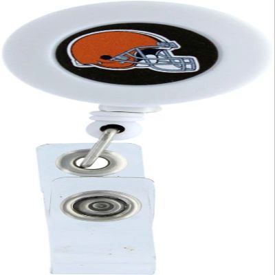 NFL Cleveland Browns Badge Reel, White