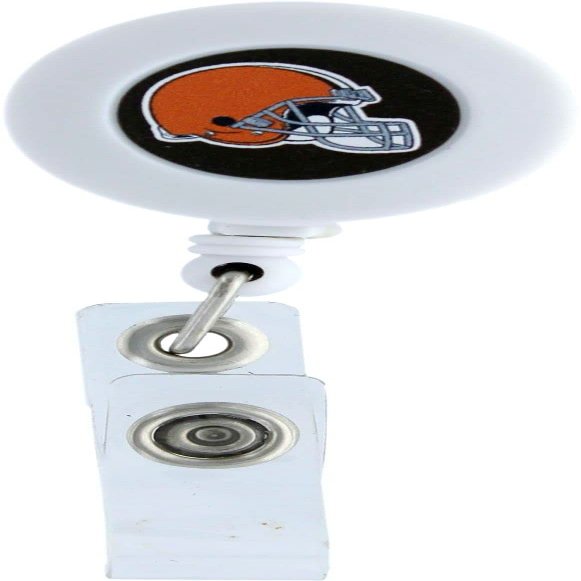NFL Cleveland Browns Badge Reel, White