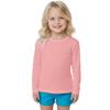 INGEAR Girls Long Sleeve Rash Guard Swim Shirt Outdoor Sports Shirt Lightweight Athletic Tee Protective Quick Dry (Petal, X-Small) view 1