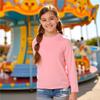 INGEAR Girls Long Sleeve Rash Guard Swim Shirt Outdoor Sports Shirt Lightweight Athletic Tee Protective Quick Dry (Petal, X-Small) view 4