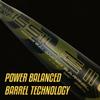Stinger Missile 2 BBCOR 2022 2 5/8" Baseball Bat Drop -3, 34" 31oz, Matte Military Green, Black, and Gold Accents view 4