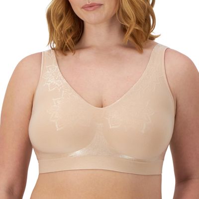 Bali womens Comfort Revolution Comfortflex Fit Wireless Df3484 Bra, Almond Aztec, Large US