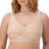 Bali womens Comfort Revolution Comfortflex Fit Wireless Df3484 Bra, Almond Aztec, Large US view 1