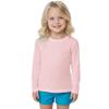 INGEAR Girls Long Sleeve Rash Guard Swim Shirt Outdoor Sports Shirt Lightweight Athletic Tee Protective Quick Dry (Rose, X-Small) view 1