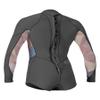 Girl's Bahia 2/1mm Back Zip Long Sleeve Surf Wetsuit, Graphite/Desert Bloom/Drift Blue, 8 view 2