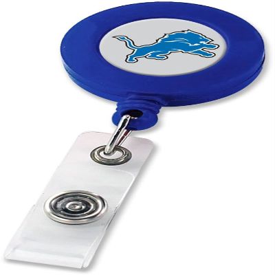 NFL Detroit Lions Badge Reel, Blue