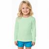 INGEAR Girls Long Sleeve Rash Guard Swim Shirt Outdoor Sports Shirt Lightweight Athletic Tee Protective Quick Dry (Mint, Large) view 1