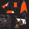 The Pathfinder School All Purpose Emergency Survival Blanket (Orange) view 4