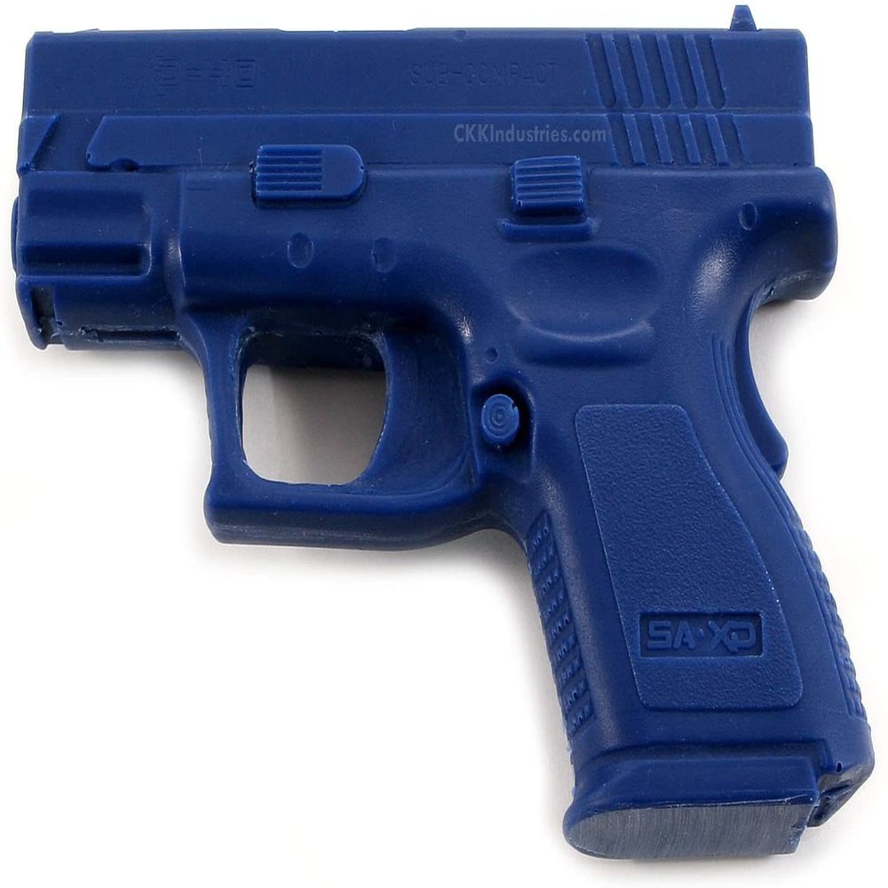 Bluegun - Firearm Training Simulator & Holster Molding Prop - for Springfield XD40 SUB-Compact (3in)