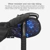 YINYUXIA 1 Pair Ski Gloves Thermal Mittens for Snowmobile Windproof Winter Snowboard Gloves for Men Women Skiing with Wrist Leashes view 3