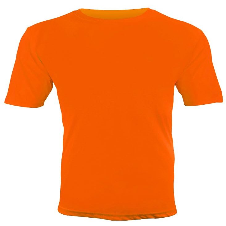 Epic Adult Cool Performance Dry-Fit Crew T-Shirt Jerseys Orange L