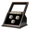 Show Box 3 Slots V Style Championship Rings Wooden Display case Shadow Box with Slanted Glass Window for Football Rings Basketball Hockey Sports Championship Rings - Rings are Not Included  view 1