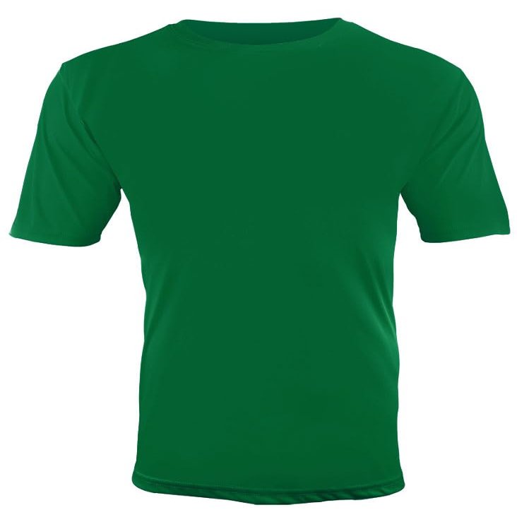 Epic Adult Cool Performance Dry-Fit Crew T-Shirt Jerseys Green M