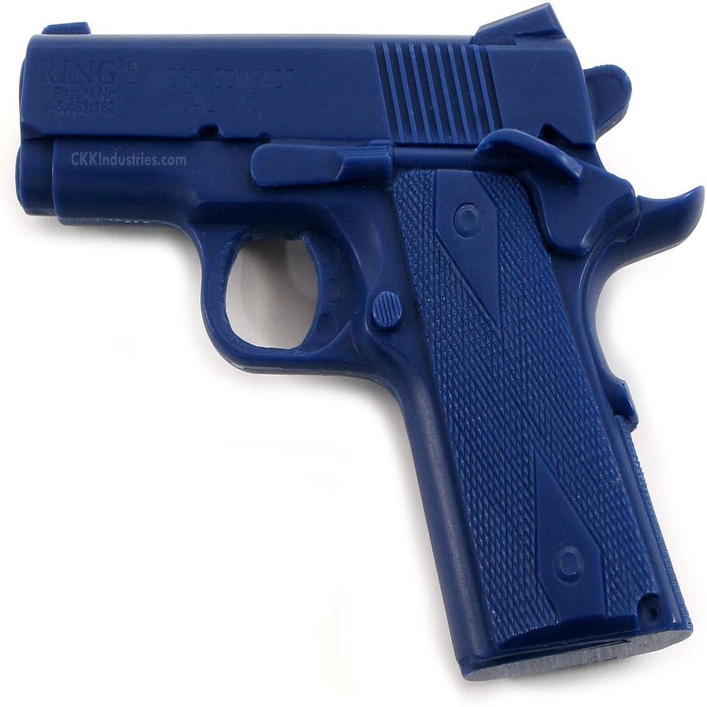 Bluegun - Firearm Training Simulator & Holster Molding Prop - for Springfield Micro Compact 1911 (3in)