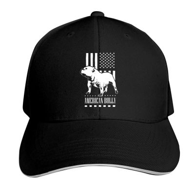American Flag Bully Unisex Adjustable Baseball Casquette Hats Sandwich Cap Black