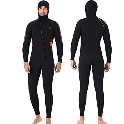 2021 Zip Front Wetsuit 3mm Men Scuba Diving Suit Wet Suit for Cold Water Jump Suits for Wens Winter 3XL