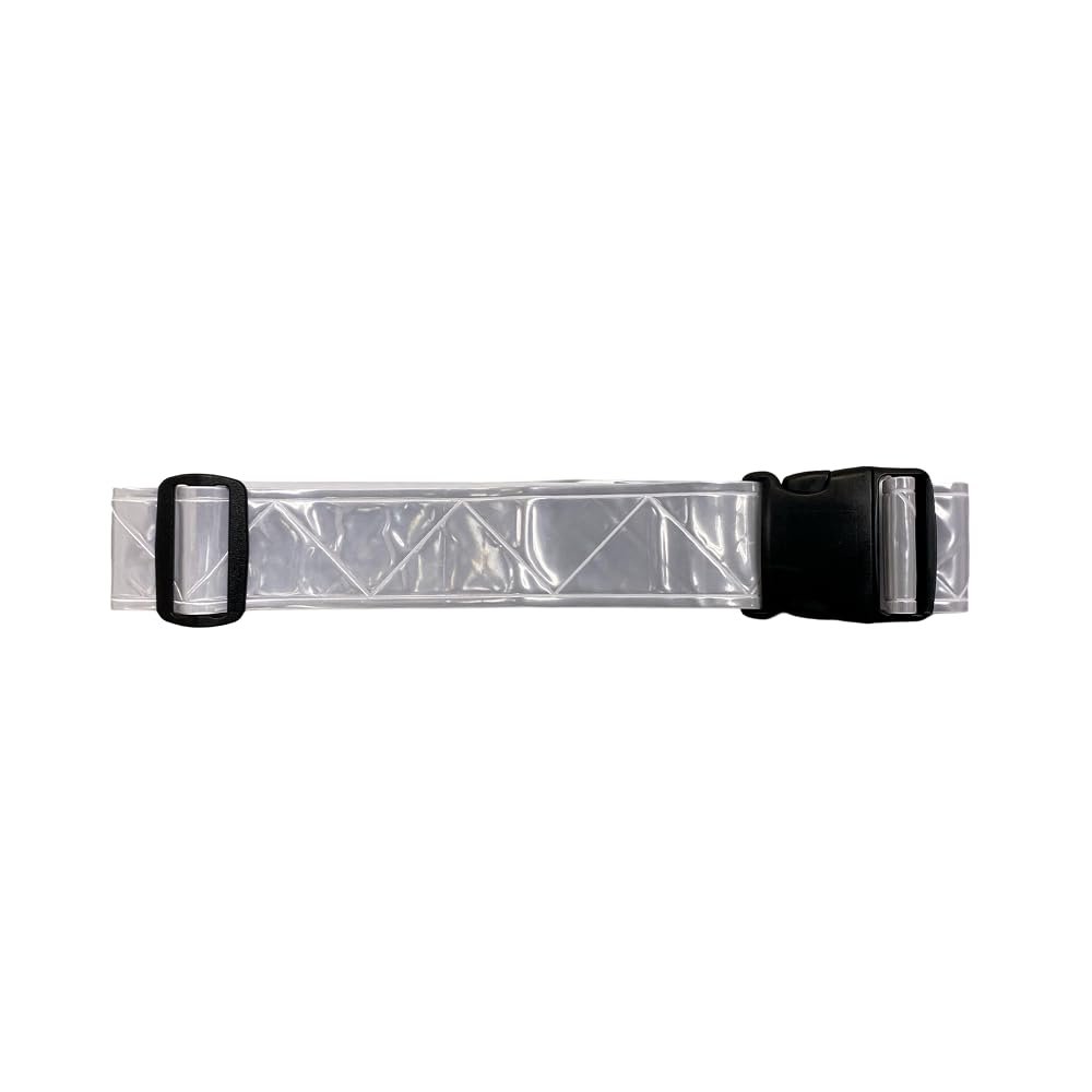 Stuart Promotional Products White Reflective Running Belt with High Visibility for Safety - Adjustable Reflective Belt for Running, Walking, Cycling - Lightweight, Comfortable Fit for Men & Women