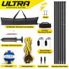 Volleyball Net Outdoor - Includes 32x3 Feet Regulation Size Net, 8.5-Inch PU Volleyball, Carrying Bag, Boundary Lines, Steel Poles & Pump - Volleyball Net for Backyard, Beach, or Pool view 2