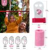 Skylety Sports Gymnastics Grips Wristbands Unicorn Kids Gymnastic Grips Gymnastic Bar Grips with Pink Sweatbands Gymnastics Equipment Hand Grips for Girls Kids Youth view 2