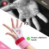 Skylety Sports Gymnastics Grips Wristbands Unicorn Kids Gymnastic Grips Gymnastic Bar Grips with Pink Sweatbands Gymnastics Equipment Hand Grips for Girls Kids Youth view 4