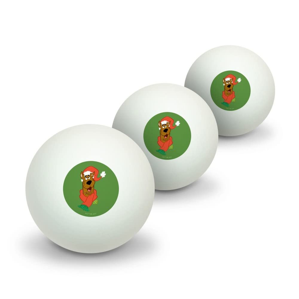 GRAPHICS & MORE A Scooby Christmas Novelty Table Tennis Ping Pong Ball 3 Pack