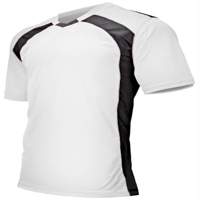 Epic Adult Madrid V-Neck White/Black Soccer Jersey M