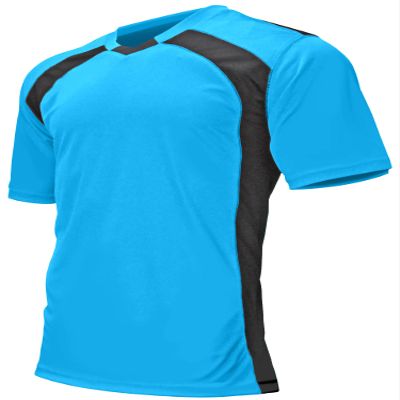 Epic Adult Madrid V-Neck Blue/Black Soccer Jersey S