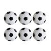CABAX Foosball Table Replacement Foosballs, 36mm Game Table Size Black and White Tabletop Soccer Balls - 6 Pack view 1