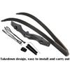 58/60 Inch Takedown Recurve Bow 25-65Lbs American Hunting Bow Magnesium Alloy Metal Riser Right Hand Longbow for Adult Beginner Hunting Target Practice (25 Lbs, 58 inch/Bow Set) view 3