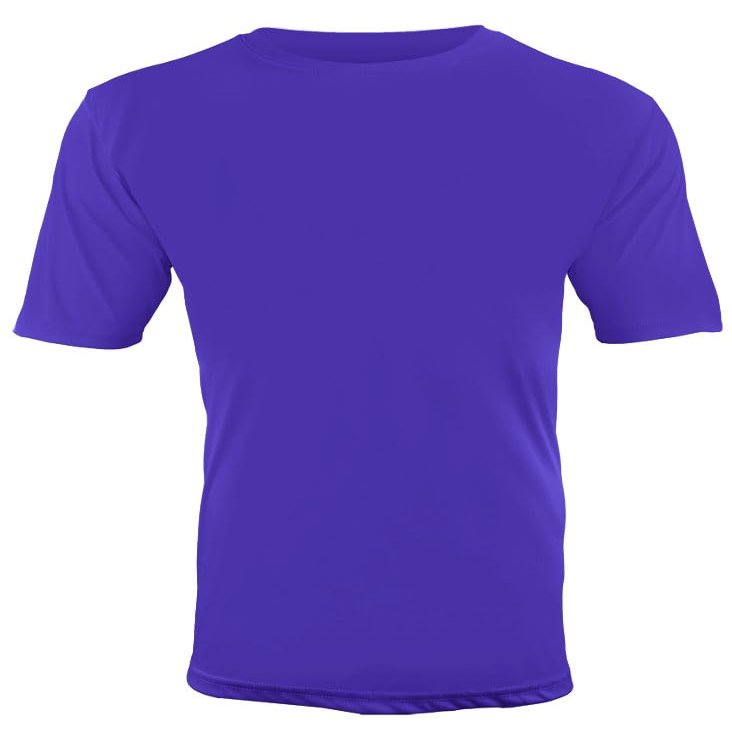 Epic Adult Cool Performance Dry-Fit Crew T-Shirt Jerseys Purple L