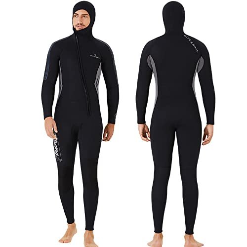 2021 Zip Front Wetsuit 3mm Men Scuba Diving Suit Wet Suit for Cold Water Jump Suits for Wens Winter 3XL