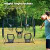 ZELUS Football Throwing Net, 7x7ft Football Training Equipment with 5 Target Pockets for Throwing and Passing Practice, Portable Quarterback Trainer Net, QB Throw Accuracy Net with Carry Bag view 2