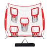 ZELUS Football Throwing Net, 7x7ft Football Training Equipment with 5 Target Pockets for Throwing and Passing Practice, Portable Quarterback Trainer Net, QB Throw Accuracy Net with Carry Bag view 1