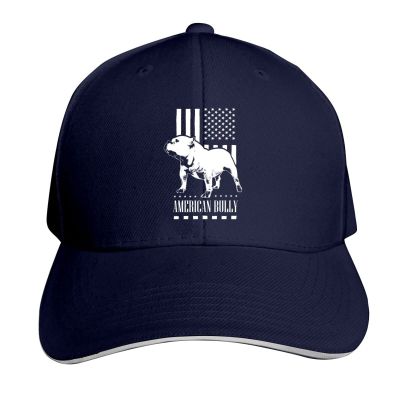 American Flag Bully Unisex Adjustable Baseball Casquette Hats Sandwich Cap Navy