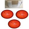 BuyBocceBalls - EPCO Duckpin Bowling Balls - - (4 7/8 inch- 3lbs. 8 oz.) Pack of 3 - Neon Speckled - Orange - Made in USA view 1