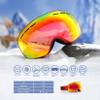 Dizokizo Ski Goggles Interchangeable Spherical Lens for Skiing Snowboard Anti-fog 100% UV Protection Triple Breathable Foams for Women Men REVO Red view 3