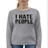 3X-Large Athletic Heather Mens I Hate People Funny Gift Long Sleeve T-Shirt view 4