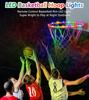 LED Basketball Hoop Light, Waterproof Super Bright Basketball Rim Lights,Remote Control 16 Colors and 7 Lighting Flicker Change, for Night Outdoor Basketball Games and Gifts for Boys view 4
