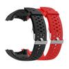 Huwokxix Watch Strap compatible with Polar M430 M400, Adjustable Silicone Sports Replacement Band for Polar M400/M430 Smart Watch (black+red) view 1