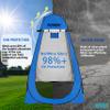 AOSION Privacy Shower Tent,Pop Up Changing Tent,Camp Bathroom Changing Dressing Room,Sun Sunshade Canopy Outdoor Rain Shelter for Camping Hiking Beach Picnic Fishing. (Blue) view 3