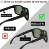 EZReplace Lenses Replacement for Oakley Holbrook XL OO9417 Sunglasses (AR Polarized Lenses) - Fits Oakley Holbrook XL Frame (Updated Polycarbonate AR Coated Mirror Black) view 4