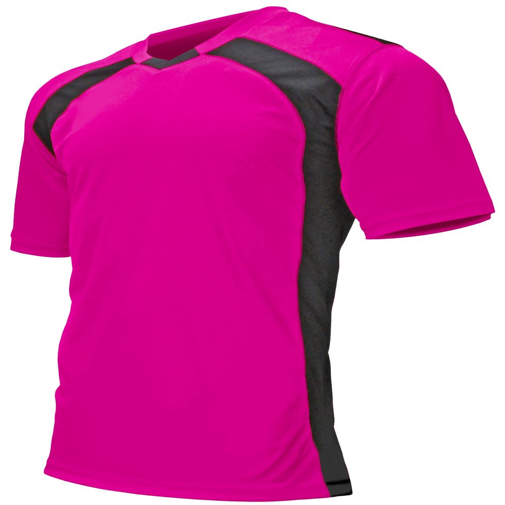 Epic Adult Madrid V-Neck Pink/Black Soccer Jersey M