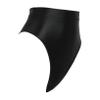 ACSUSS Women Sexy Oil Shiny Panties High Waist Tummy Control Thin Smooth Lingerie Lifting Hip Briefs 2# Black Large view 4
