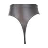 ACSUSS Women Sexy Oil Shiny Panties High Waist Tummy Control Thin Smooth Lingerie Lifting Hip Briefs 2# Grey X-Large view 4