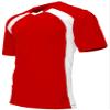 Epic Adult Madrid V-Neck Red/White Soccer Jersey L view 1