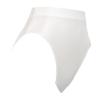 ACSUSS Women Sexy Oil Shiny Panties High Waist Tummy Control Thin Smooth Lingerie Lifting Hip Briefs 2# White Large view 4